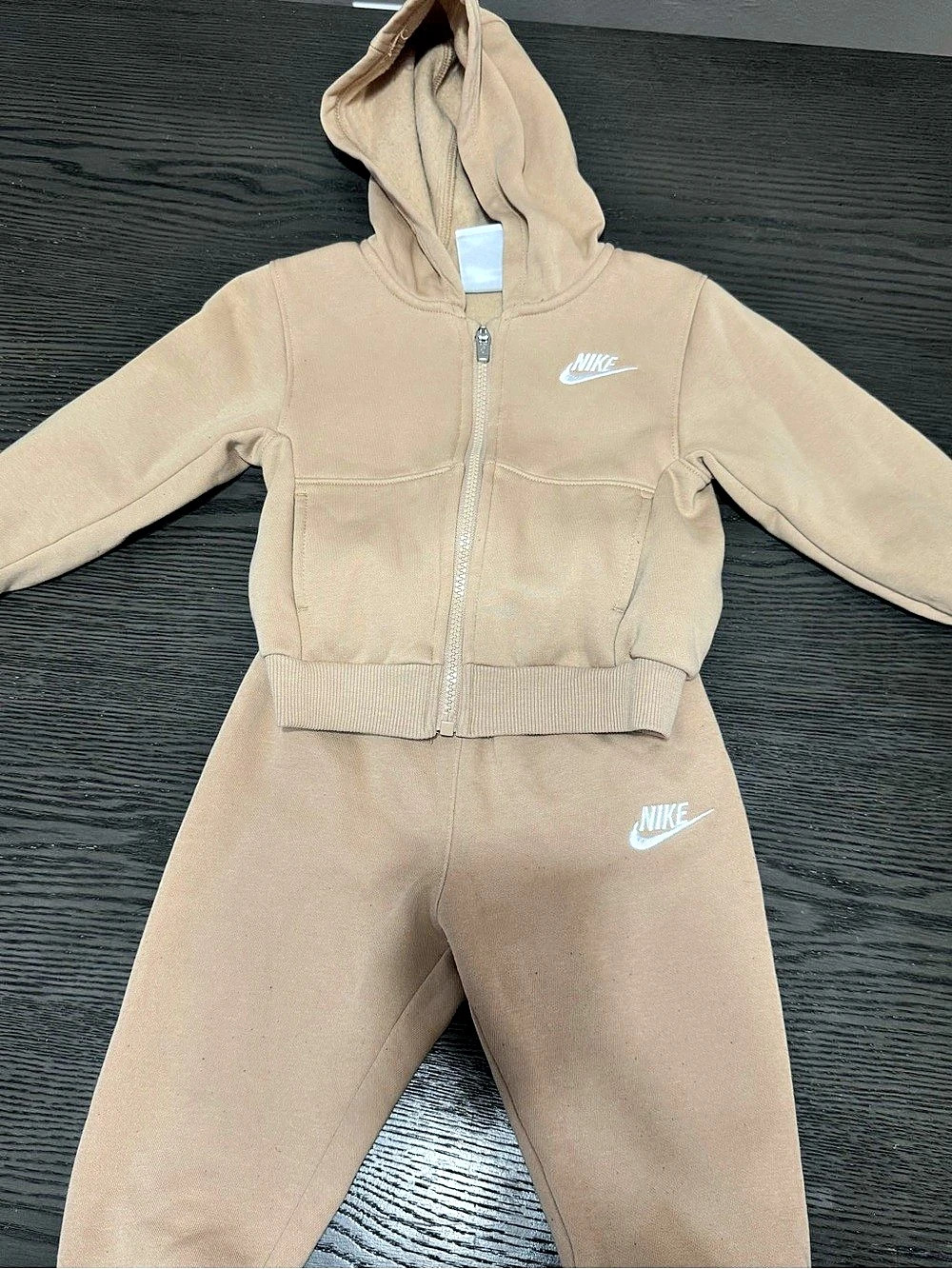Nike Fleece Hoodie & Jogger Set in Brown Size 24 months